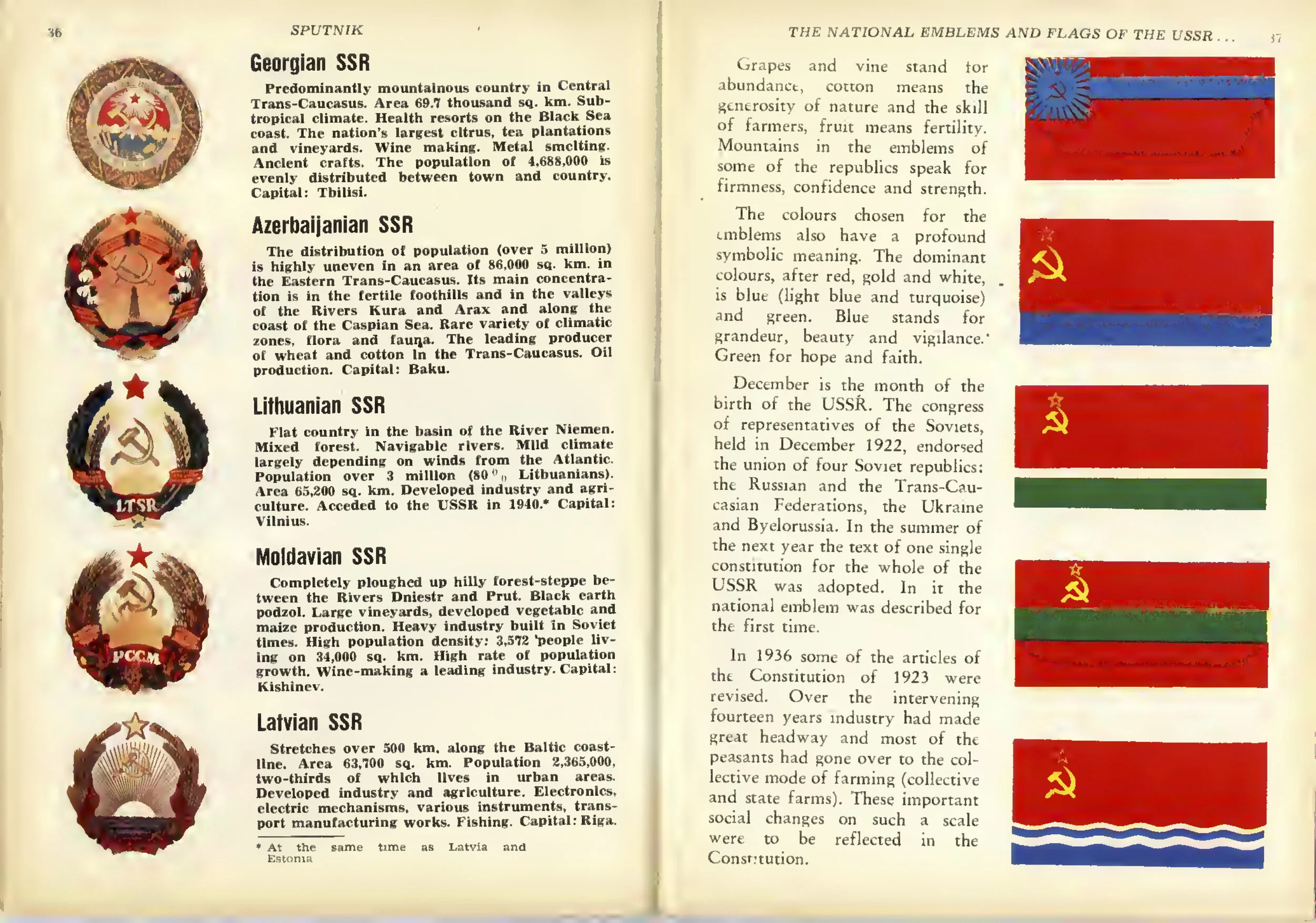 Emblems and Flags of the Soviet Republics